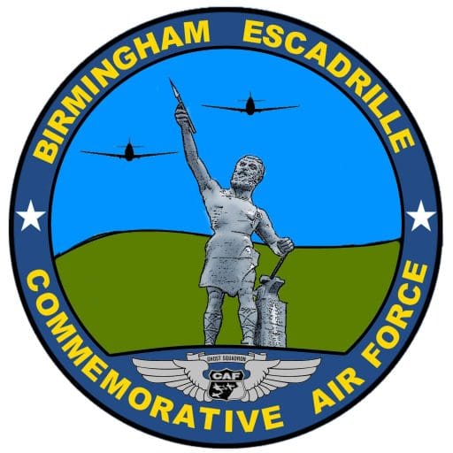 Birmingham Escadrille Commemorative Air Force emblem.